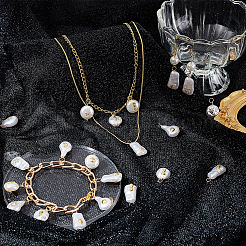 16 комплект из 8 стилей подвесок из АБС-пластика с имитацией жемчуга PALLOY-GA0004-13