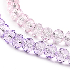 Прозрачные окрашенные стеклянные бусины&nbsp;DGLA-A034-T6mm-A05