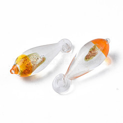 Ручной работы подвески золотые бусины песка LAMP-S194-023B