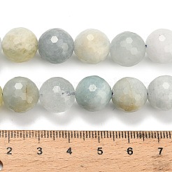 Природные Аквамарин бисер нитей G-L642-F05-12mm