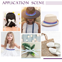 20 ярдовая плоская полиэфирная репсовая лента с принтом OCOR-WH0067-90A