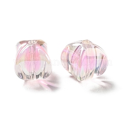 Двухцветное УФ-покрытие радужных переливающихся акриловых бусин TACR-D010-04C