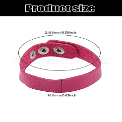 1шт регулируемый кожаный браслет для женщин и мужчин&nbsp;BJEW-LP0002-57C