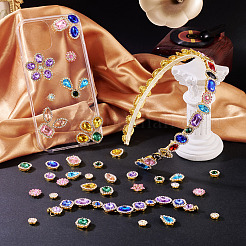 100 шт. пришивные стразы в форме капли/сердца/звезды&nbsp;FIND-TA0006-69D