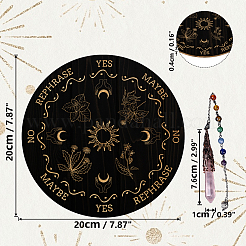 Ahademaker 1 шт. натуральный розовый кварц маятник биолокации кулон&nbsp;DIY-GA0003-53H