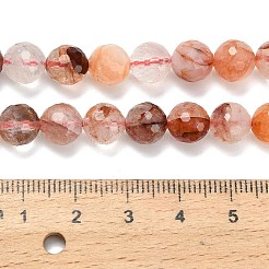 Нити бусин из натурального красного гематоидного кварца/железистого кварца класса А&nbsp;G-L642-F03-8mm