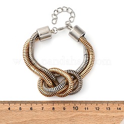 Браслеты из железной цепочки с узлом для женщин&nbsp;LS-BJEW-U042-01GP