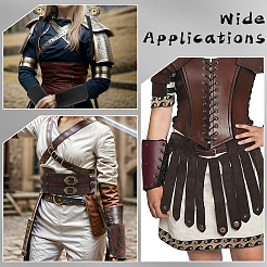 Регулируемые браслеты из искусственной кожи с пряжками из сплава&nbsp;AJEW-WH20070-151B