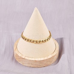 Браслеты из нержавеющей стали 304 с панцирным плетением для женщин BJEW-G757-14G