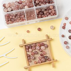 Perle rotonde di quarzo fragola naturale 340 pz 4 stile&nbsp;G-LS0001-54