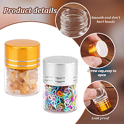 30 шт. 2-х цветные прозрачные стеклянные бутылки-контейнеры для бусин CON-PH0002-99