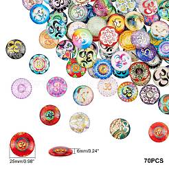 Кабошоны из стекла GGLA-R040-25mm-03