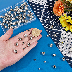 90 pièces 9 styles de perles en alliage de style tibétain&nbsp;FIND-PH0061-73