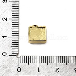 Латунные микропаве прозрачные кубические циркониевые эмалевые бусины KK-I360-021G