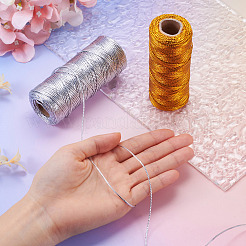 2 рулон металлизированной нити 2 цветов&nbsp;OCOR-TA0001-87