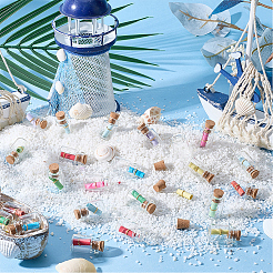 30 botella de deseos de corcho de vidrio transparente&nbsp;AJEW-SC0004-34