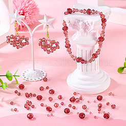 4 прядь 4 вида стеклянных бусин&nbsp;EGLA-TA0012-97A