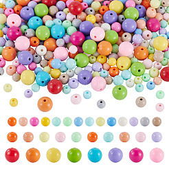 502pcs 3 Arten undurchsichtige Acrylperlen&nbsp;OACR-TA0004-34