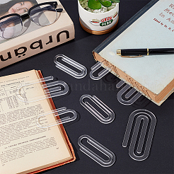 20 шт. 2 вида прозрачных акриловых скрепок&nbsp;AJEW-PH0007-85