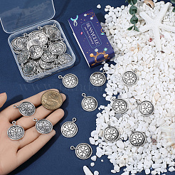50 pièces pendentifs en alliage de style tibétain&nbsp;FIND-SC0021-16A