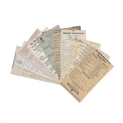 Bloc de notas de papel, para álbum de recortes de diy, tarjeta de felicitación, documento de antecedentes, diario decorativo, fiesta gigante, 9.1x5 cm, 30 unidades / bolsa
