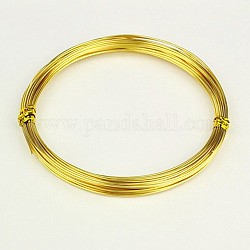 Aluminum Wires, Gold, 18 Gauge, 1.0mm, 10m/roll