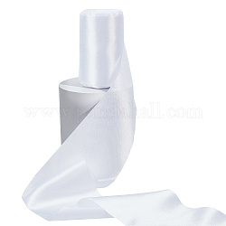 20m Polyesterbänder, für Hochzeitsfeier Dekoration, weiß, 3-3/4~4 Zoll (95~100 mm), ca. 21.87 Yard (20m)/Rolle