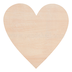 Wooden Ornaments, for Party Gift Home Decoration, Heart, Bisque, 30x30x0.6cm