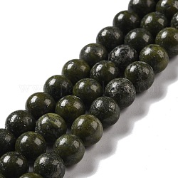 Brins de perles d'épidote naturelles, ronde, 10.5mm, Trou: 1.1mm, Environ 36~38 pcs/chapelet, 15.55'' (39.5 cm)