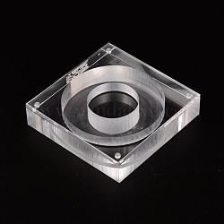 Brazalete / pulsera display de plástico, Claro, 12x12x2.8 cm