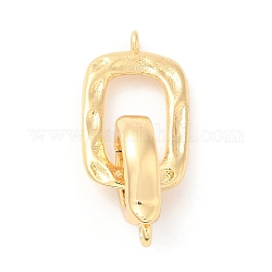 Brass Fold Over Clasps, for Jewelry Making, Real 18K Gold Plated, 29mm