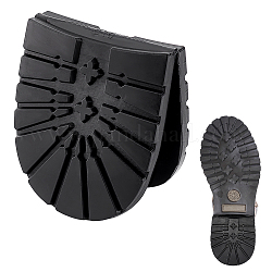 Fersenpolster aus Gummi, Fersenreparaturpolster für Schuhe, Schwarz, 215 mm