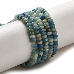 Brins de perles de dolomite naturelles, avec opale synthétique, teinte, rondelle, bleu acier, 4x2mm, Trou: 0.7mm, Environ 177 pcs/chapelet, 15.94'' (40.5 cm)
