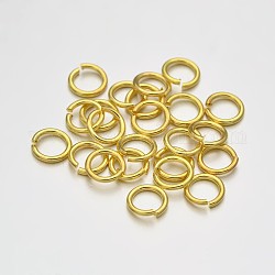 Latón anillos del salto abierto, dorado, 20 calibre, 5x0.8mm, diámetro interior: 3.4 mm, aproximamente 10638 unidades / 500 g