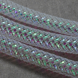 Gitterschlauch, Kunststoffnetzfaden Kabel, Farbe mit ab Vene, Blumenweiß, 8 mm, 30 Meter