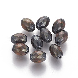 Unmagnetische synthetischen Hämatitkornen, Oval, Mirage-Perlen mit wechselnder Farbstimmung, 8.8x6.5 mm, Bohrung: 1.4 mm