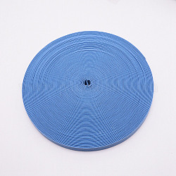 Cordon élastique de résistance en polyester, ruban overlock, bleuet, 15x1 mm, 30 cour / rouleau