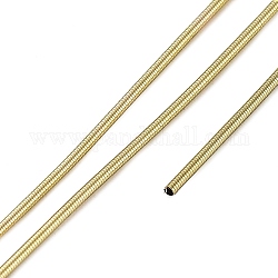 Filo di rame, filo bobina flessibile tondo, filo metallico per ricamo e creazione di gioielli, oro chiaro opaco, 18 gauge, 1mm, su 20 g / borsa