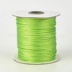 Umweltfreundliche koreanische gewachste Polyesterschnur, Rasen grün, 1.5 mm, ca. 169.51~174.98 Yard (155~160m)/Rolle