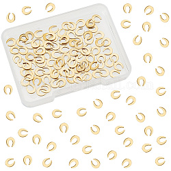 OLYCRAFT 100Pcs Horseshoe Brass Cabochons Horseshoe Resin Fillers Brass Pendant Metal Pendant Golden Solid Animal Charms for Earrings Dangles Bracelets Jewelry Resin Craft Making
