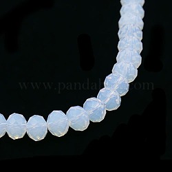 Perle opale brins, facette, rondelle, 3x2mm, Trou: 0.5mm, Environ 147 pcs/chapelet, 13 pouce