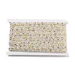 Bordure en dentelle ondulée en polyester, pour rideau, décoration textile pour la maison, jaune, 3/8 pouce (9 mm)