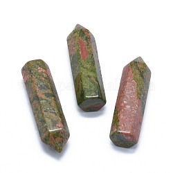 Натуральные бусины с остроконечным унактом, лечебные камни, палочка для медитативной терапии, уравновешивающая энергию рейки, нет отверстий / незавершенного, для проволоки завернутые кулон материалы, пуля, 36.5~40x10~11 мм