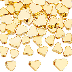 Pandahall Elite 60 Stück 3 Stil Messingperlen, Herz, golden, 5~7x5~6x2~3 mm, Bohrung: 1.2~1.5 mm, 20pcs / style