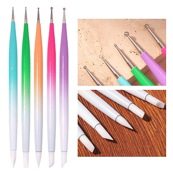 Outils de manucure stylo tranchant en silicone CELT-PW0001-043