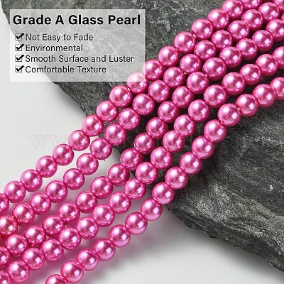 Стеклянные жемчужные бусины класса А HY-J001-4mm-HX026-1