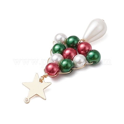 Стеклянные бусины большие подвески PALLOY-TA00170-1