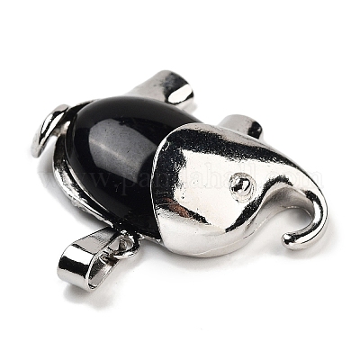 Природные подвески обсидиана G-G112-01P-13-1