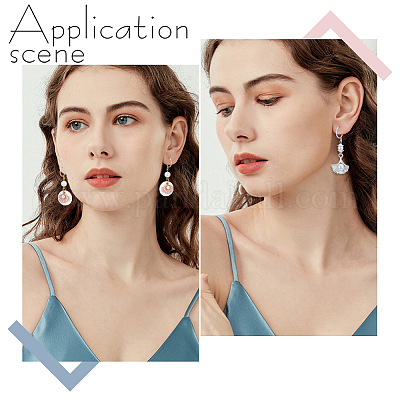 20 шт. 2-цветные серьги-гвоздики из нержавеющей стали 304 с фурнитурой STAS-BBC0004-69-1