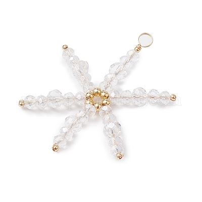 Стеклянные подвески на рождественскую тематику PALLOY-JF02888-1